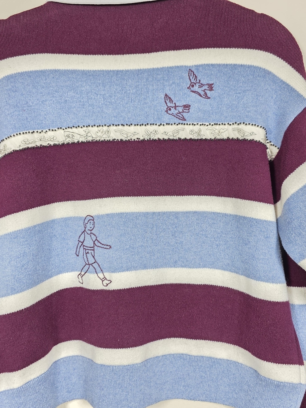 SEA NEW YORK HESTER SOLID RUGBG 95% Cotton, 5% Cashmere SWEATER SIZE S MSRP $375 - Picture 6 of 11